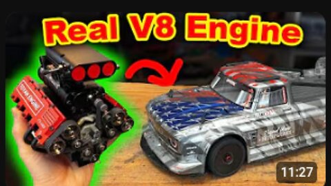 Can I put a REAL V8 ENGINE into a TOY CAR?