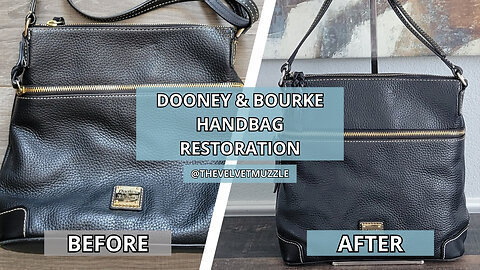 How to Clean & Restore a Dooney & Bourke Pebble Grain Leather Crossbody Bag | Handbag Thrift Find