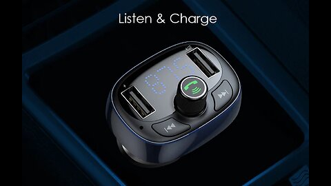 Eliminate Clutter in Car with Bluetooth Speaker & Dual USB Charger