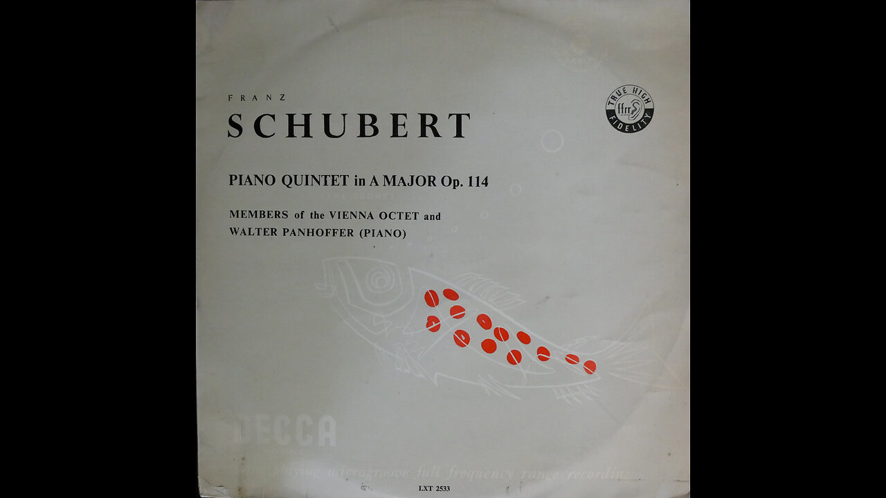 Schubert - Piano Quintet In A "Trout Quintet" - Panhoffer (1957) [Complete LP]