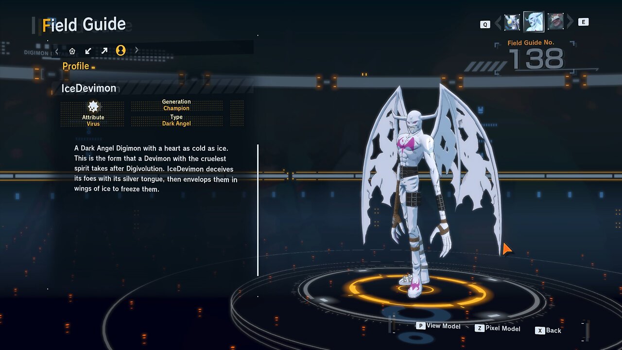 icedevimon all digivolution/de-digivolution/profile Digimon Story Time Stranger