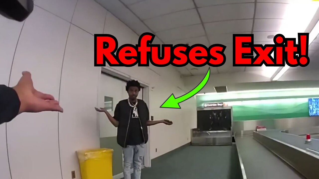 Entitled Passenger REFUSES to Leave Airport – Chaos Ensues!