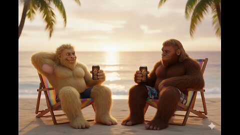 Bigfoot's Awkward Beach Day (FAIL)