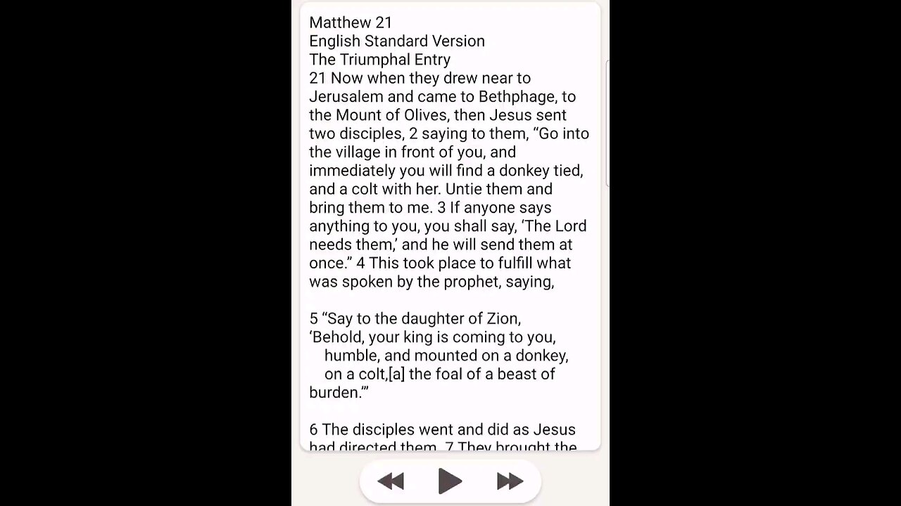 Matthew Chapter 21 ESV