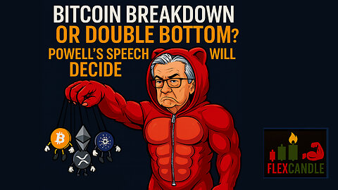 “Bitcoin Double Bottom or Breakdown? 🚨 Jerome Powell’s Speech Will Decide!” EP. 129