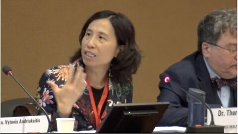 Dr. Theresa Tam in 2019 at WHO Planning Session Discussing How They Plan on Vaccinating the Planet