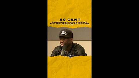 @50cent When someone shows you how they feel about you believe them. #50cent 🎥 @hot97