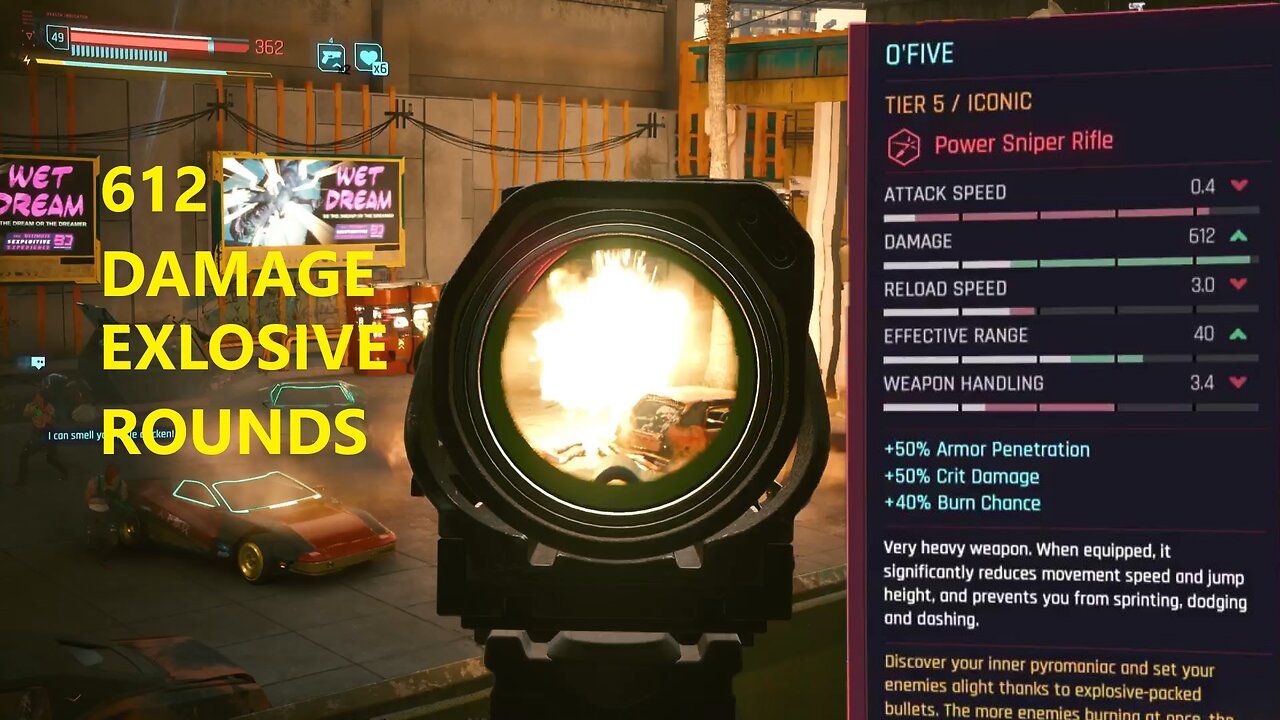 How To Get " O'FIVE " Best Sniper Rifle Cyberpunk PS5