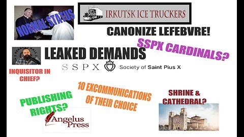 IIT News: The SSPX Negotiation Demands Leaked (Satire)