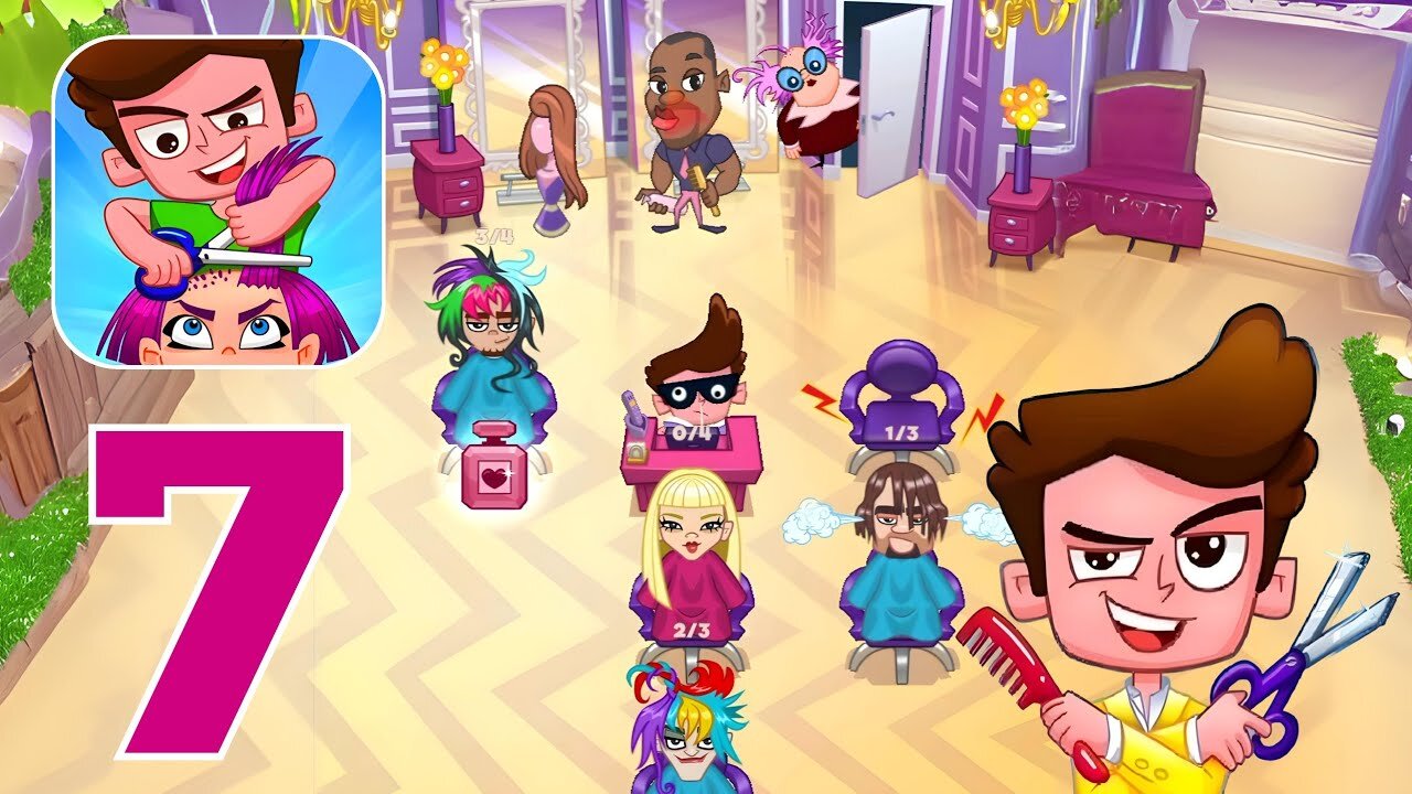 Cheating Tom 4 - Hair Stylist Wannabe - Gameplay Walkthrough Part 7 - Level 61-70 (iOS, Android)