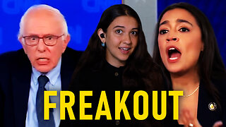 AOC and Bernie Cry On Live TV