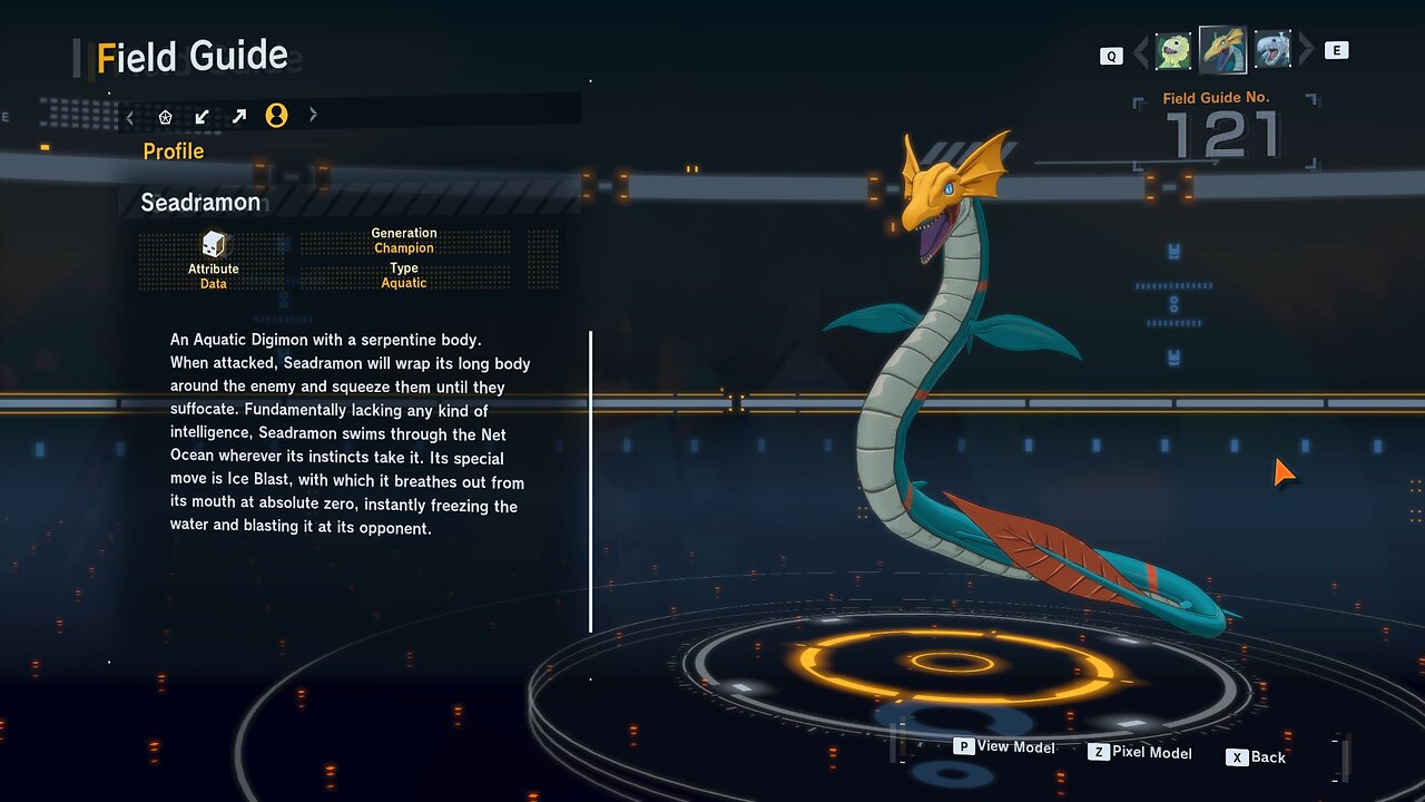 seadramon all digivolution/de-digivolution/profile Digimon Story Time Stranger