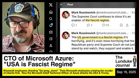 CTO of Microsoft Azure: "USA is Fascist Regime"