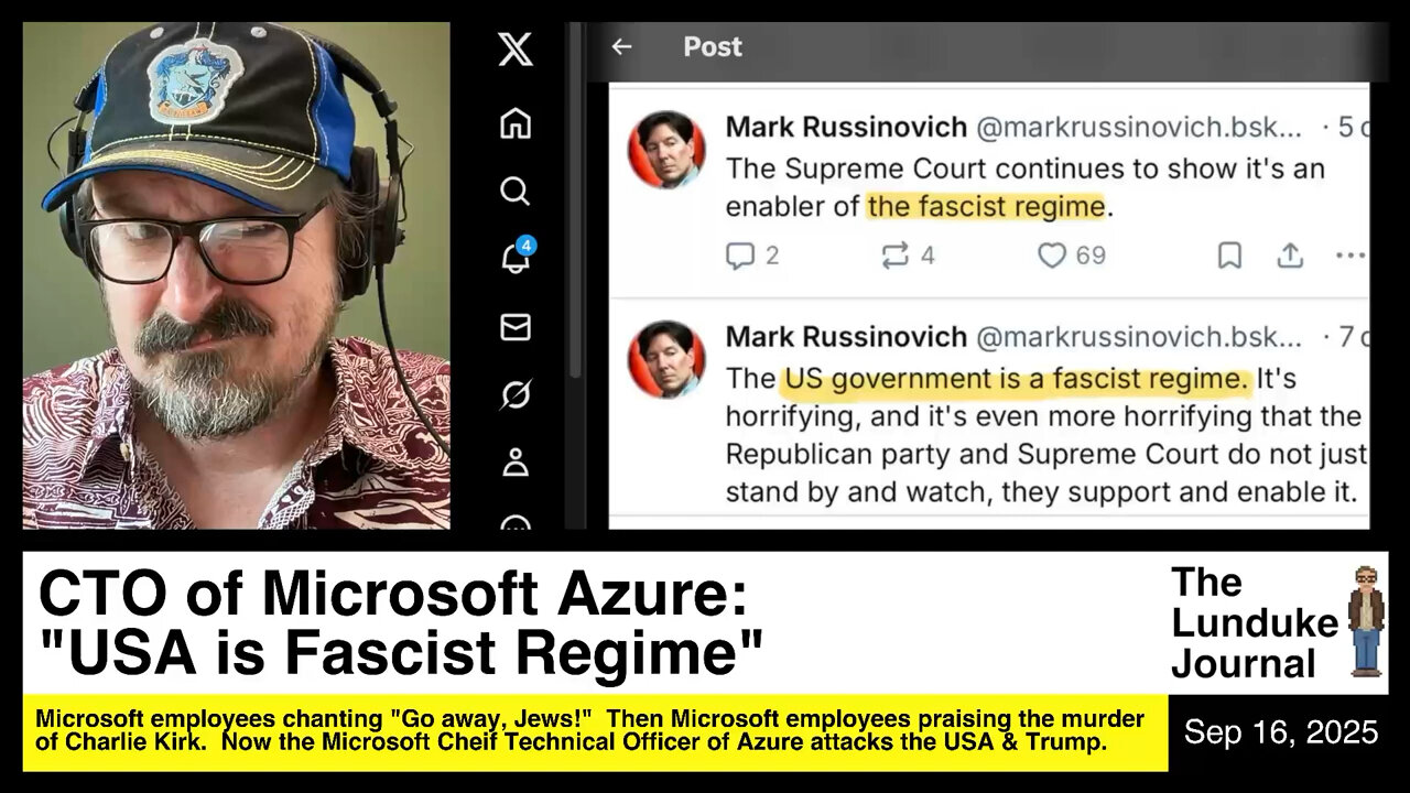 CTO of Microsoft Azure: "USA is Fascist Regime"
