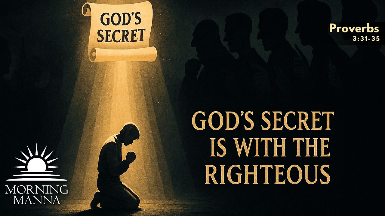 Morning Manna – June 17, 2025 – Proverbs 3:31–35 – God’s Secret is With the Righteous