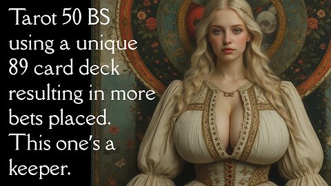 Baccarat - 10 units, 21 min., 52.9% HR, 4 unit drawdown, level 4, Tarot 50 89 BS, Hollandish LCSD MM