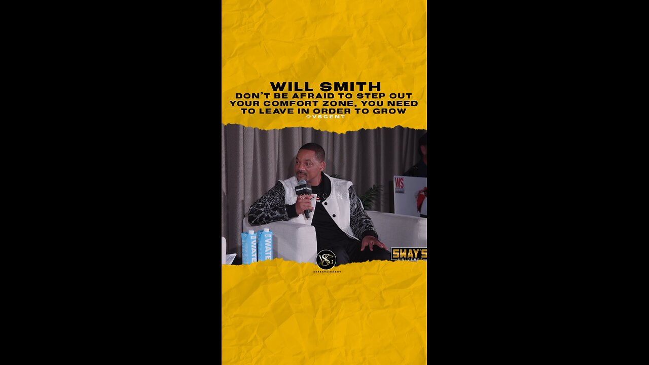 @willsmith Don’t be afraid to step out your comfort zone