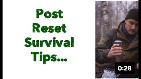 "Tips for Survival After Reset..."