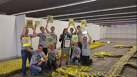 Crazy Book Dominoes! - Guinness World Records