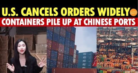 USA Cancels Orders on a Large Scale, China-U.S. Shipping Halts, Containers Pile Up at Chinese Ports