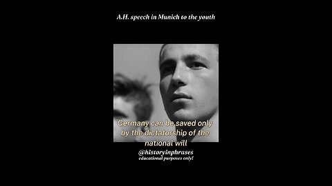 hitlers speech translated to English