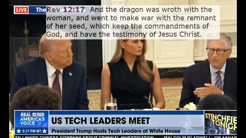 Gates at Whitehouse. Seeds. Warpspeed. AI. Satans War on the Seed, The Testimony of Jesus Christ