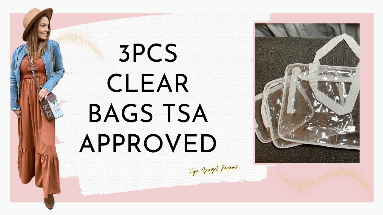 3pcs Clear Bags TSA Approved review