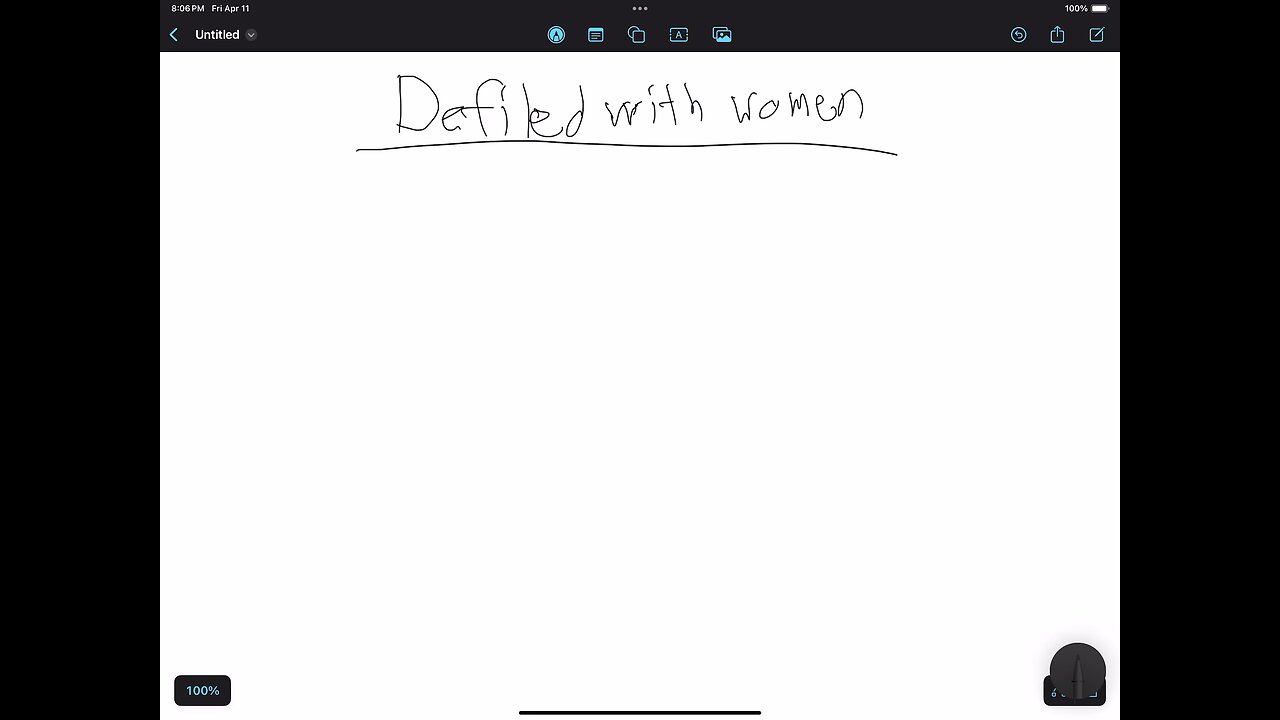 Defiled with women