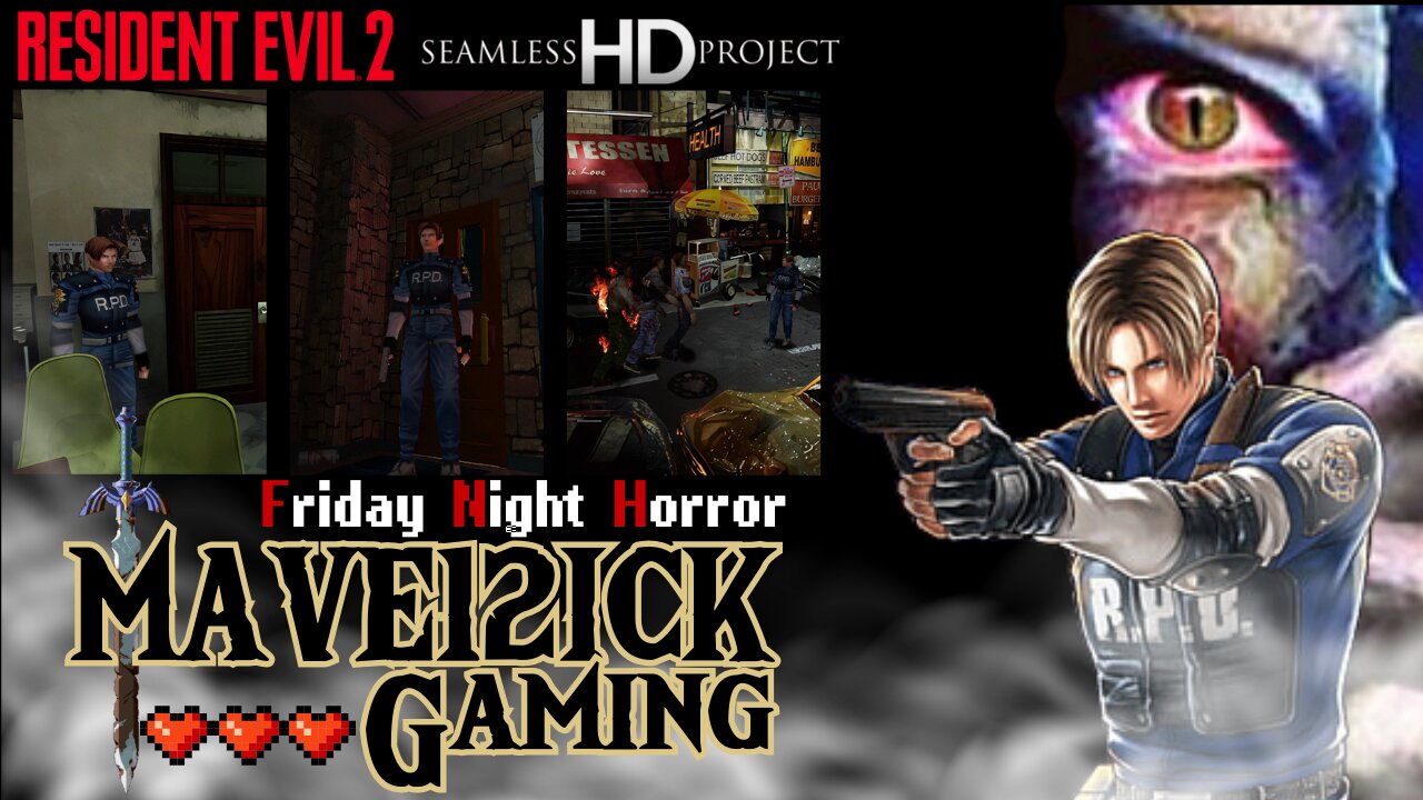 | Friday Night Horror! | RE2 Seamless HD Mod | Leon A Run |