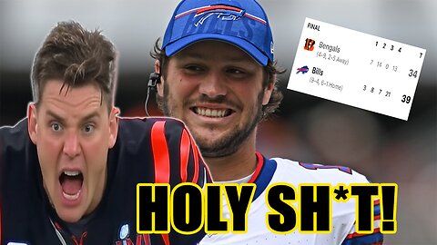 HOLY SH*T! Bengals COLLAPSE in 4th quarter vs Bills and LOSE! Joe Burrow's INTS END Playoff hopes!