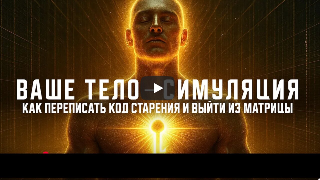 ⚡️⚡️⚡️ ВАШЕ ТЕЛО ТОЖЕ СИМУЛЯЦИЯ. КАК ПЕРЕПИСАТЬ КОД СТАРЕНИЯ И ВЫЙТИ ИЗ МАТРИЦЫ?