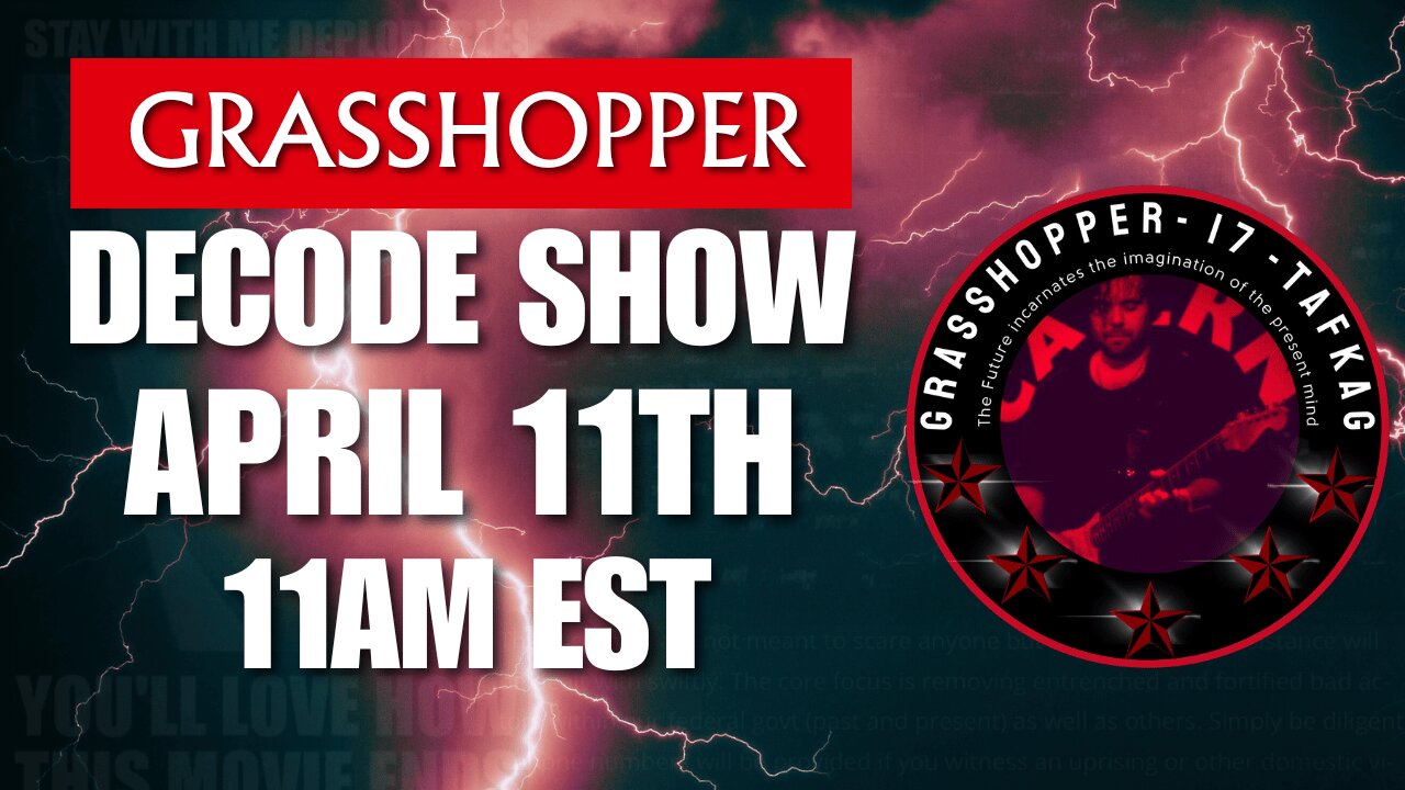 Grasshopper Live Decode Show - Friday Special