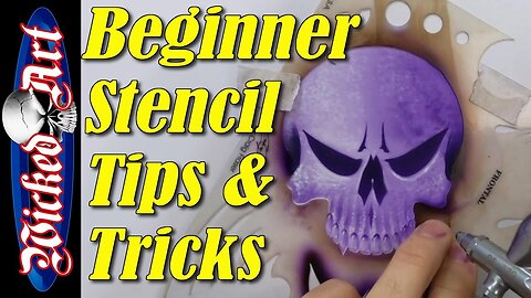 Beginner Airbrush Stencil Tips & Tricks