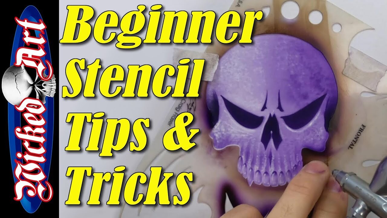 Beginner Airbrush Stencil Tips & Tricks