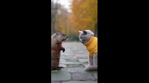 бабак и кот