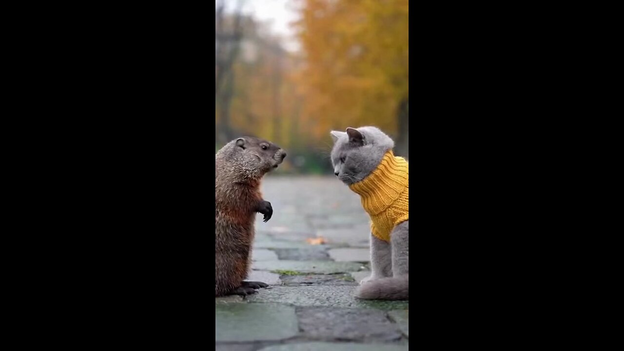 бабак и кот