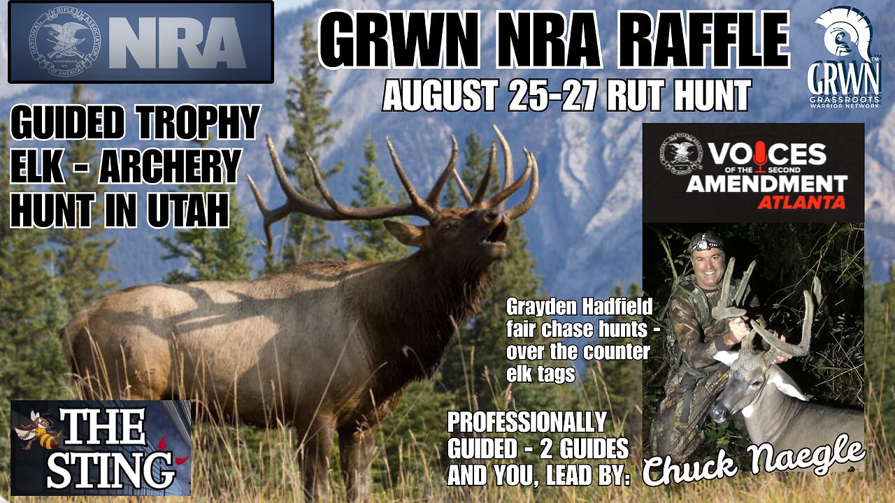 WIN a FREE trophy elk hunt... and much more! Purchase tickets in the link in the description.
