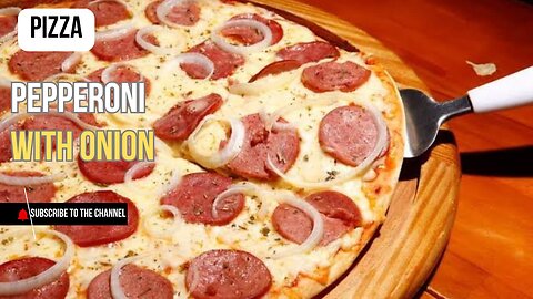 Making a Delicious Calabrese Pizza with Onions | Mouthwatering Combo! 🍕🧅🔥