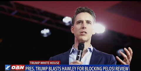PRESIDENT TRUMP BLASTS HAWLEY FOR BLOCKING PELOSI REVIEW