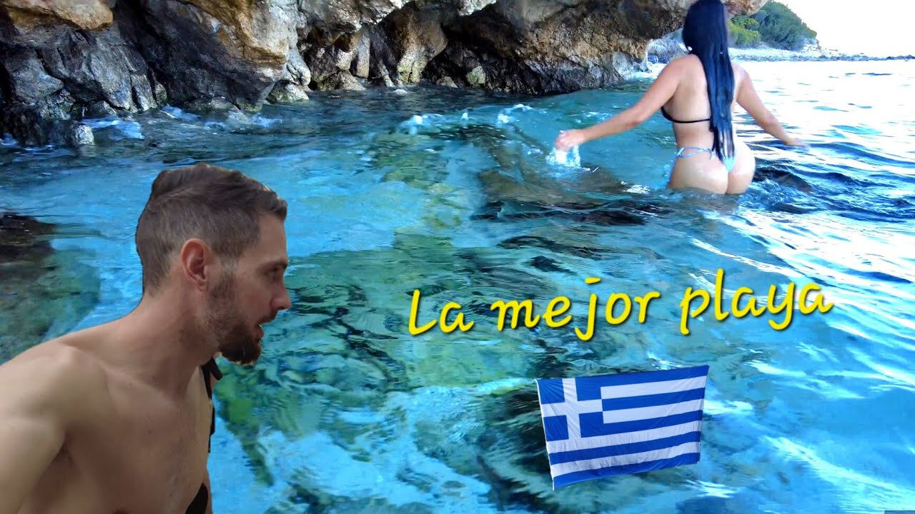 La mejor playa de grecia 🇬🇷 | Isla Lefkada Kamina Beach 🏖