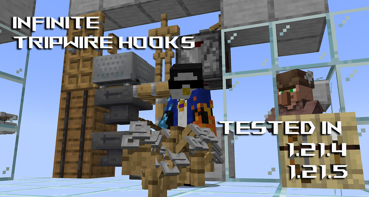 Tripwire Hook Farm: Tested in Java 1.21.4 and 1.21.5