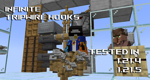 Tripwire Hook Farm: Tested in Java 1.21.4 and 1.21.5