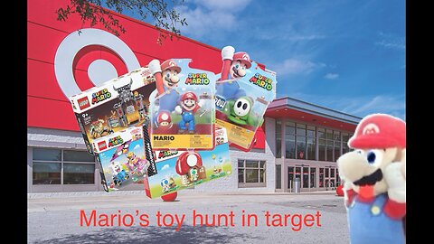 The funny Mario bros. Mario’s toy hunt in target