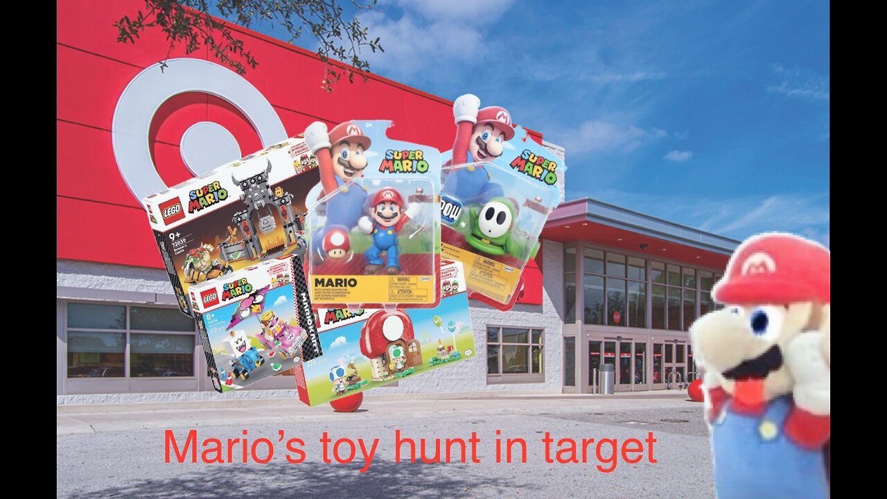 The funny Mario bros. Mario’s toy hunt in target