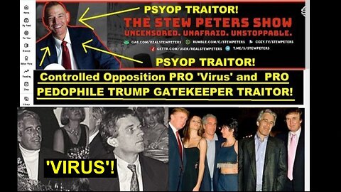 Psyop Stew Peters: Pedo Satanist Trump Admin Pushing New 'Vaccines' at Warp Speed"