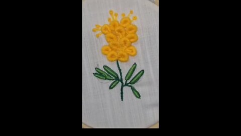 Flower making embroidery trick👍🏻 #empreendedorismo