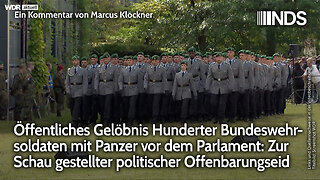Öffentliches Gelöbnis Hunderter Bundeswehrsoldaten mit Panzer vor dem Parlament | M. Klöckner NDS