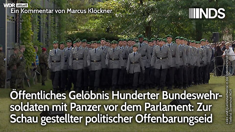 Öffentliches Gelöbnis Hunderter Bundeswehrsoldaten mit Panzer vor dem Parlament | M. Klöckner NDS