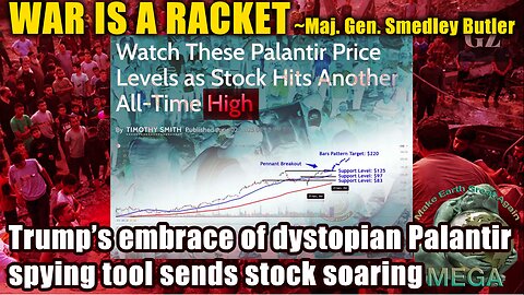 WAR IS A RACKET ~Maj. Gen. Smedley Butler | Rothschild Stooge Trump’s embrace of dystopian Palantir spying tool sends stock soaring - With link to document BELOW, in the description box