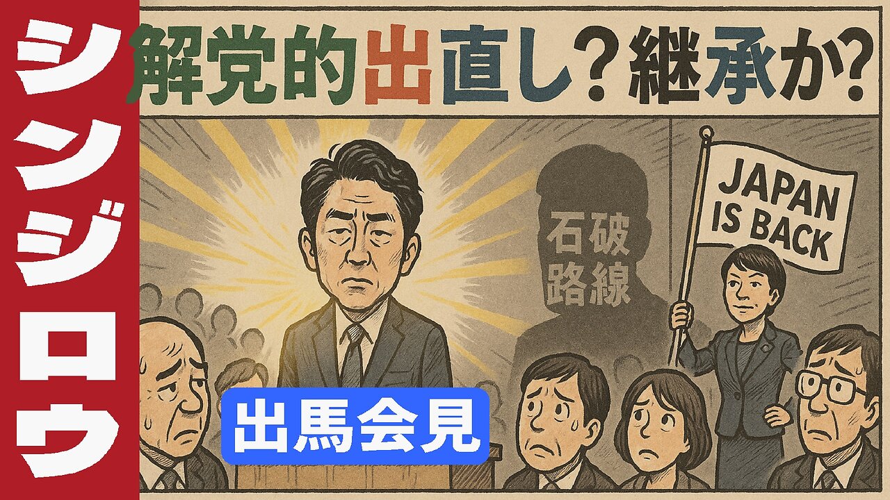 🤣小泉進次郎 出馬会見：石破路線継承と『解党的出直し』の矛盾 #小泉進次郎 #自民党総裁選 #出馬会見
